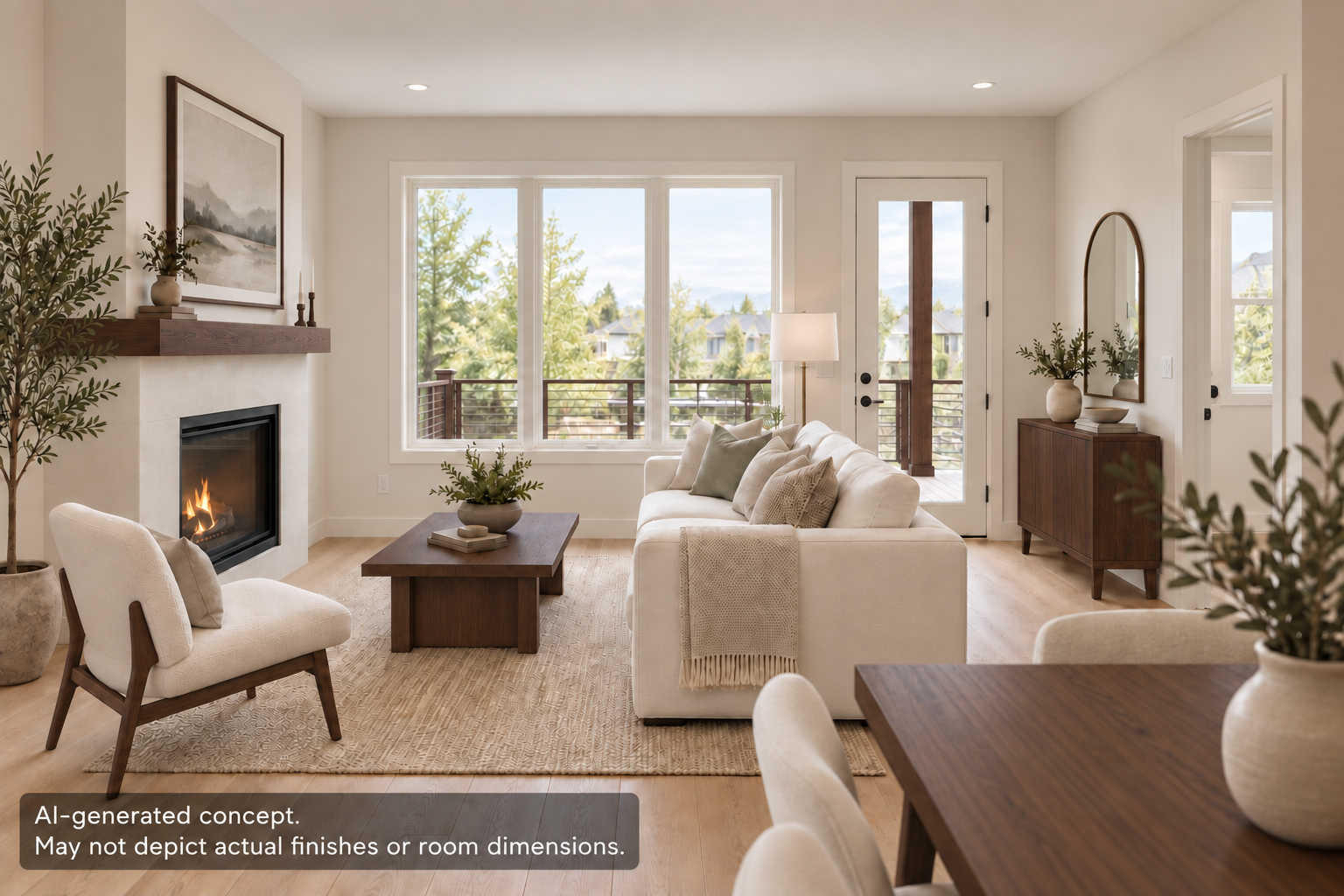The Freya great room — concept visualization
