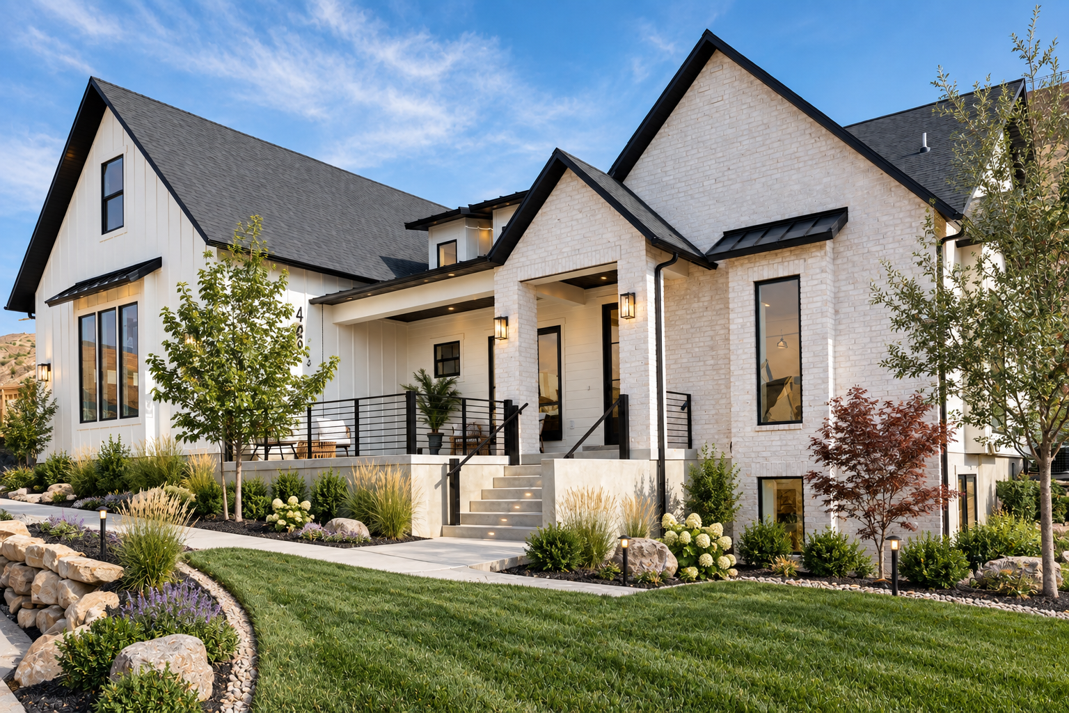 Previously completed Falls Abbey home; example of proposed plan
